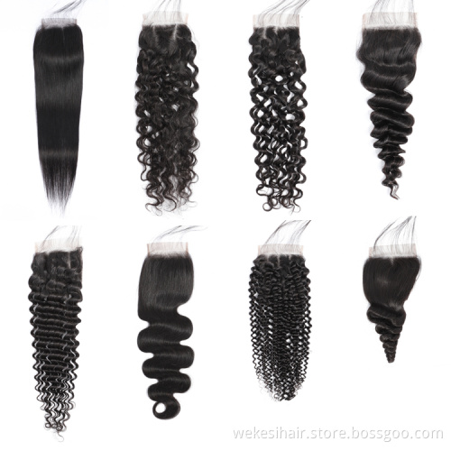 Wholesale Top 8A Malaysian Deep Wave Virgin Hair Bundles 3Pcs Lot With Silk Base Top Closure Free Shipping